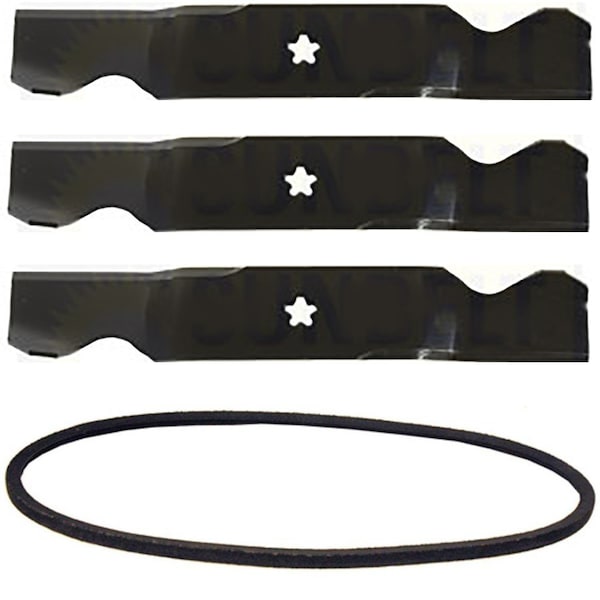 Aic Replacement Parts Standard Lift Blade & Belt Combo Kit for 54 Craftsman AYP 187256 187254 196103 LAB50-0001BLTBLADE - main